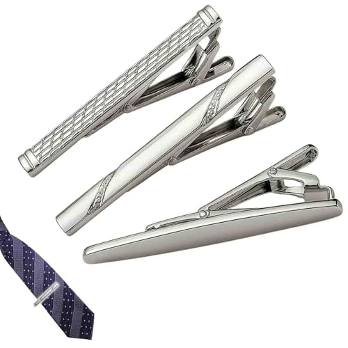 3 Stück Krawattenklammer Set für Herren – Elegante Krawattennadeln aus Kupfer für Business, Hochzeit und Alltag 3 Stück Krawattenklammer Set für Herren – Elegante Krawattennadeln aus Kupfer für Business, Hochzeit und Alltag von Yowfond
