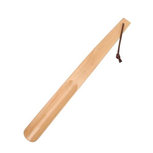 Yowlens Schuhlöffel mit langem Griff, 38 cm, Schuhanzieher aus Holz, Buche, Schuhlöffel für Herren und Damen, mit Komfortgriff, lange Schuhlöffel, beige, Medium Yowlens Schuhlöffel mit langem Griff, 38 cm, Schuhanzieher aus Holz, Buche, Schuhlöffel für Herren und Damen, mit Komfortgriff, lange Schuhlöffel, beige, Medium von Yowlens