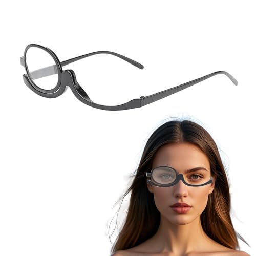 Yphzmtz Make-up-Brille, Reversible Linsen-Falt-Lesebrille, Schwenkbare Make-up-Brille für Mädchen, Frauen - 2.5 von Yphzmtz