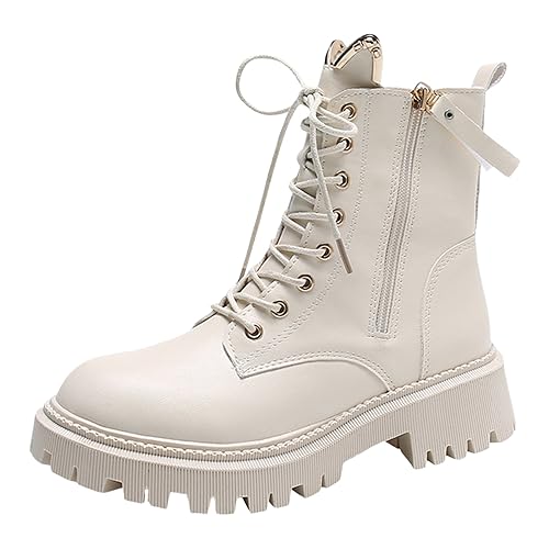 YpingLonk Winterstiefel Damen Wasserdicht Gefüttert Schneestiefel Warme Snow Boots Rutschfest Winter Schuhe Verbesserte Passform Boots Reißverschluss Ankle Lederstiefel von YpingLonk