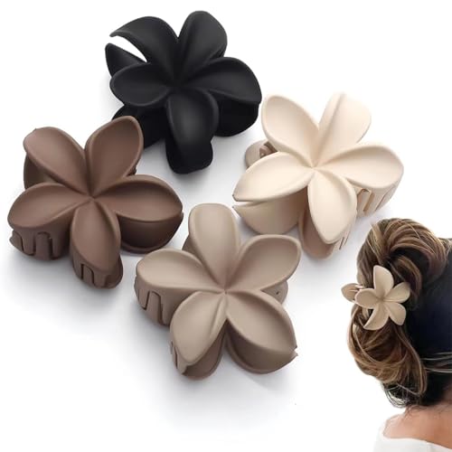 Ypkia 4 Stück Haarklammer Blume Haarspange Groß set Matt Für Damen Dickes und Dünnes Haar- accessoires von Ypkia