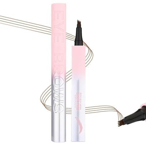 Augenbrauenstift Wasserfest, Magischer micro-blading Augenbrauenstift Eyebrow Pencil Mit 4 Gabelspitze Applikator, Wischfest Eyebrow Pencil Kann Leicht Natürliche Augenbrauenfarbe,3 Farben von Yplkm