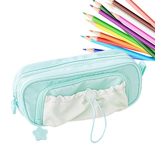 Yplkm Federmäppchen | Schulbedarf Stifteetui Aufbewahrungsorganizer | Stifte Etui Schreibwaren Beutel Für Schüler Jugendliche Erwachsene Klassenzimmer Kunst Büro Reise Basteln von Yplkm