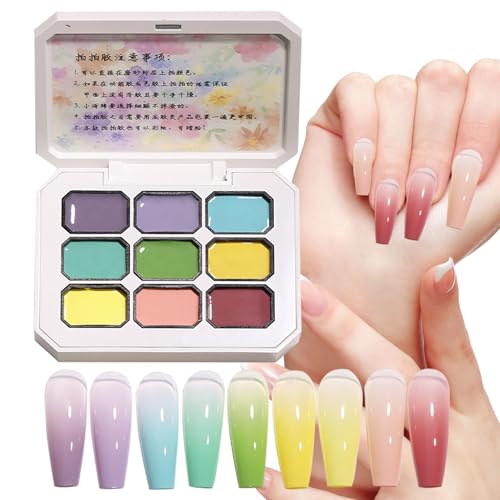 Yplkm Gel Nagellack | Halbfestes Verlauf Nagelgel - Modellier Stempel Werkzeug Politur Palette Für Frauen Anfänger Geeignet Zu Hause & Salon von Yplkm