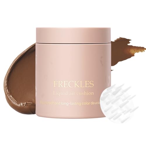 Yplkm Wasserdichte Sommersprossen | Stift Für Gesichtspunkte,Wasserfester und langanhaltender Flüssigkeits-Luft-Kissen Falscher Sommersprossen Stempel für Frauen und Mädchen Beauty Makeup Tool von Yplkm