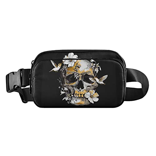 Gürteltasche für Damen, leicht, wasserdicht, für Reisen, Wandern, Radfahren, totenkopf, modisch von Yrebyou