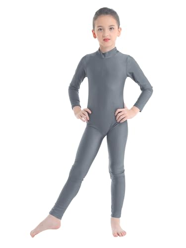 Yruioon Mädchen Turnanzug Langarm Gymnastikanzug Stretch Ballettanzug Ganzkörper Trikotanzug Leotard Sport Body Overall Jumpsuit Dunkelgrau 122-128 Yruioon Mädchen Turnanzug Langarm Gymnastikanzug Stretch Ballettanzug Ganzkörper Trikotanzug Leotard Sport Body Overall Jumpsuit Dunkelgrau 122-128 von Yruioon