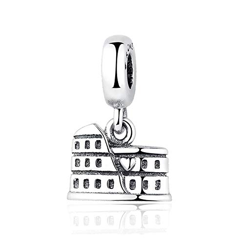Charm Anhänger,925 Sterling Silber Charm Perle Rom Colosseum Dangle Charms Fit Armbänder Halskette Frauen Diy Schmuck Charm Anhänger,925 Sterling Silber Charm Perle Rom Colosseum Dangle Charms Fit Armbänder Halskette Frauen Diy Schmuck von YsKYCs