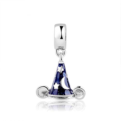 Charm Anhänger,925 Sterling Silber Perle Charme Hexe Maus Hut Anhänger Charms Fit Armbänder Frauen Diy Schmuckherstellung von YsKYCs
