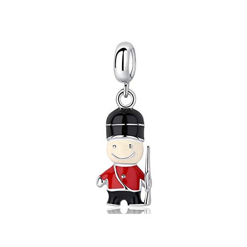 Charm Anhänger,925 Sterling Silber Perlen Charme London Household Guards Anhänger Bus Charms Travel Fit Armband Frauen Diy Schmuck von YsKYCs
