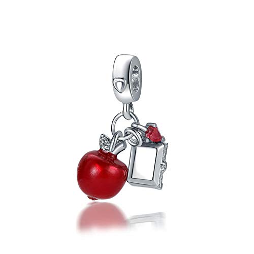 Charm Anhänger,Legierung Perle Emaille Schneewittchen S & Herz Mit Kristall Anhänger Charm Fit Lady Armband Armreif Fit Lady Schmuck Feine Anhänger Armband Schmuck Making Girls Teens Diy von YsKYCs