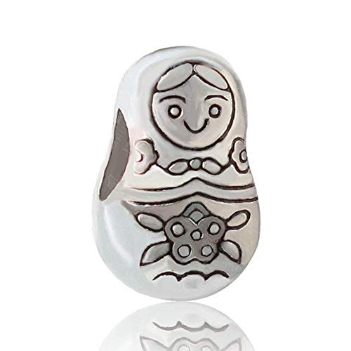 Charm Anhänger,Legierung Perle Fit Lady Armband Armreif Matroschka Puppe Charme Diy Schmuckherstellung Feine Anhänger Armband Schmuck Making Girls Teens Diy von YsKYCs