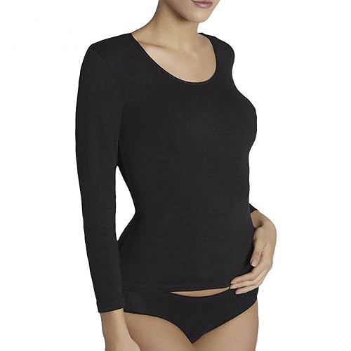 Ysabel Mora - Damen Langarmshirt Perfekte Passform Eleganz Jugendlich Komfort Stil Bewegungsfreiheit Basic Serie Hochwertige Materialien Atmungsaktiv Alltag Freizeitmode von Ysabel Mora