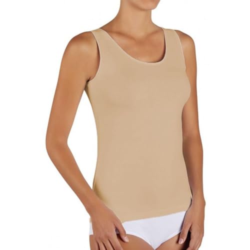 Ysabel Mora - Damen Unterhemd Breite Träger Baumwolle Komfort und Qualität für Winter, Weichheit und Anpassungsfähigkeit mit Antiallergischem Material und Flachen Nähten von Ysabel Mora