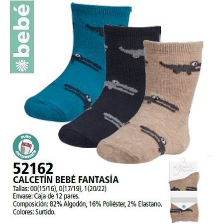 Ysabel Mora Socken Baumwolle Junge Krokodil 3 Farben von Ysabel Mora