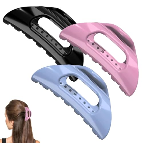 The Cozy Haarklammer, weiche und flexible Haarklammer für Damen, Wolken-Design für dickes oder dünnes Haar, ultraleichter, rutschfester Griff, starker Halt für täglichen Komfort, 3 Stück von Ysaca