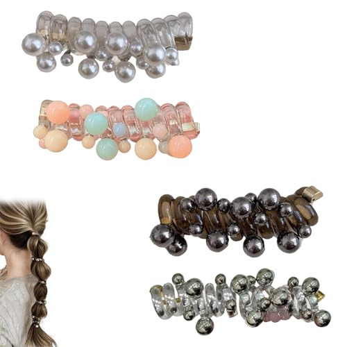 Weiche elastische Spiralhaarbänder für Damen, 4 bunte Telefonschnur-Haarbänder, bequeme Spiralhaarbänder für Pferdeschwanz und den täglichen Gebrauch Weiche elastische Spiralhaarbänder für Damen, 4 bunte Telefonschnur-Haarbänder, bequeme Spiralhaarbänder für Pferdeschwanz und den täglichen Gebrauch von Ysaca