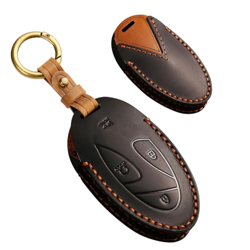 Ysbxitu 5 Tasten Fernbedienung Schlüsselanhänger Abdeckung passend für Hyundai Ioniq 6 Azera Grandeur GN7 KONA Elantra 2023 2024 Smart Key Case, 5 Knöpfe, schwarz, Medium von Ysbxitu