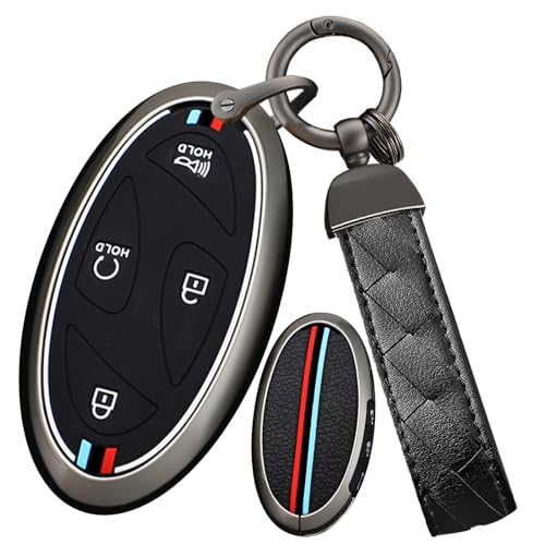 Ysbxitu Autoschlüssel Hülle aus Metall ，Schlüsselhülle mit Schlüsselanhänger, Schlüsselbox Passt für Hyundai Ioniq 5 6 KONA SX2 Grandeur GN7 2023 2024 2025 von Ysbxitu