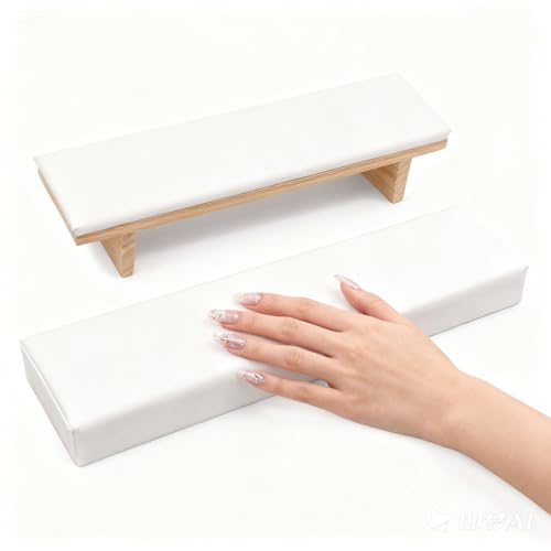 Handauflage Nagelstudio, Nagel Armlehne für Nageldesigner Rutschfeste Nagelpflege-Halterung Maniküre Handstütze PU Leather Handgelenkauflage Nagel Kissen für Schönheitssalons Heimmaniküre von Ysislybin