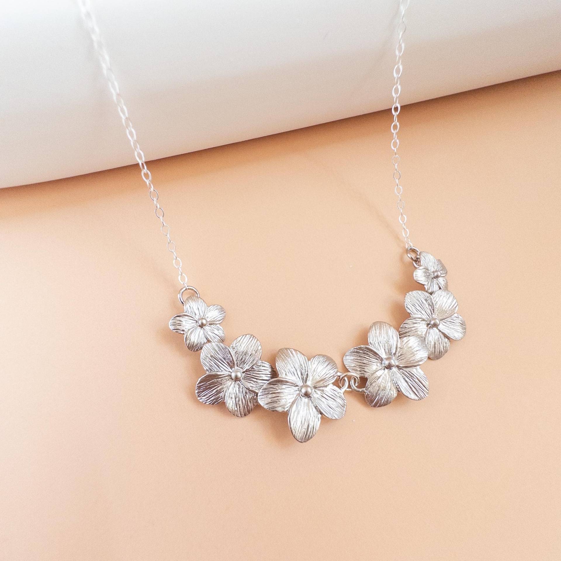 Silber Hawaii Schmuck Plumeria Halskette Blume Hochzeit Aloha von YsmDesigns