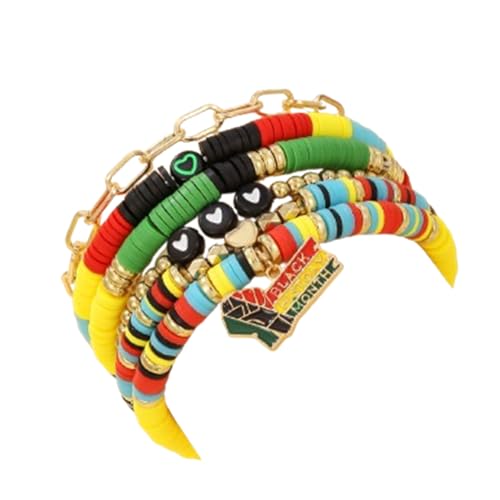 Yspokfay Black History Month Heishi Armbänder Afrikanische Amerikanische Armbänder Freedom Day Stretch Armband Schwarz Geschichte Artikel für Damen Herren, Small, Harz, Kein Edelstein Yspokfay Black History Month Heishi Armbänder Afrikanische Amerikanische Armbänder Freedom Day Stretch Armband Schwarz Geschichte Artikel für Damen Herren, Small, Harz, Kein Edelstein von Yspokfay