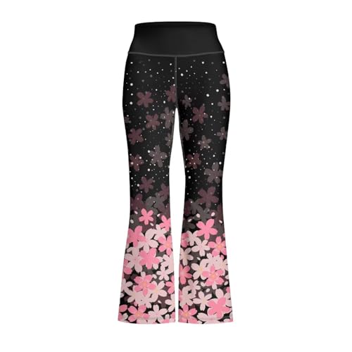 Ystardream Mädchen Activewear Leggings Cute Flare Leggings für Mädchen Casual, Cherry Blossom, 9-10 Jahre Ystardream Mädchen Activewear Leggings Cute Flare Leggings für Mädchen Casual, Cherry Blossom, 9-10 Jahre von Ystardream