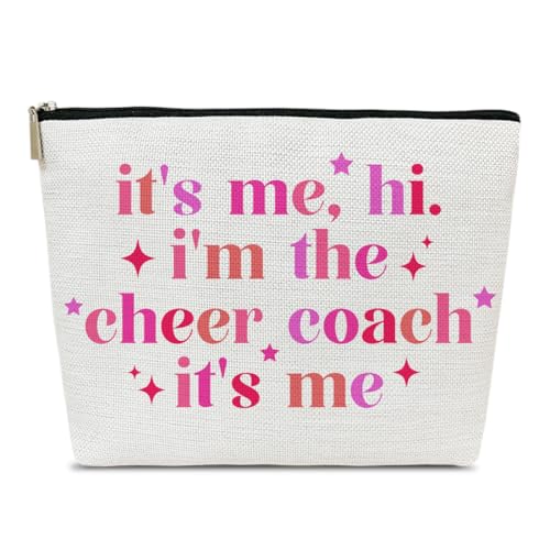 Cheer Coach Make-up-Tasche, Kosmetiktasche, Reisezubehör, Cheerleader-Geschenk, Cheerleader-Wertschätzung, Ruhestand, Geburtstagsgeschenk, für Frauen, Cheerleader-Teamkollegen, von Ythuil