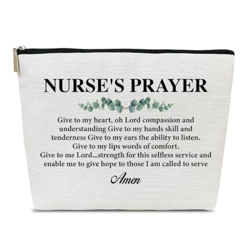 Make-up-Tasche für Krankenschwestern, christliches Geschenk für Frauen, Krankenschwester-Woche, Krankenschwester-Geschenk, registrierte Krankenschwester, Krankenschwester-Praktikergeschenke, von Ythuil