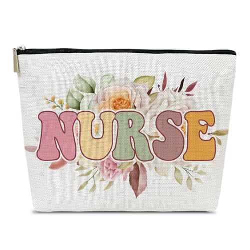 Ythuil Groovy Make-up-Tasche für Krankenschwestern, Geschenke für Frauen, Krankenschwesterwoche, Geschenke für Krankenschwestern, registrierte Krankenschwester, RN-Geschenke, von Ythuil