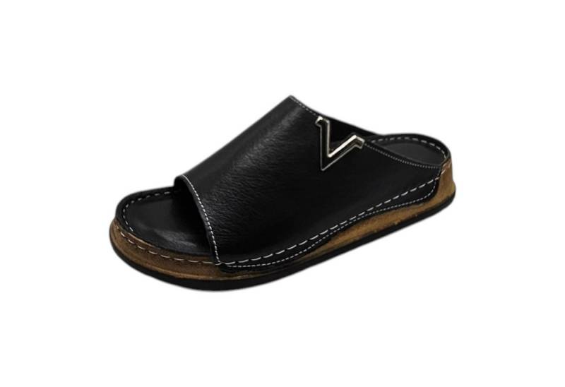 Yu&Luk Keilpantolette Damen Pantolette Sommerschuh mit Keilabsatz Sandale von Yu&Luk