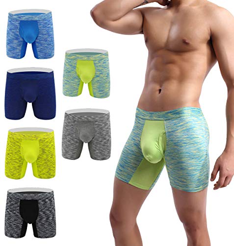 YuKaiChen Herren-Boxershorts, kein Hochrutschen, 6er-Pack (N1118), X-Large von YuKaiChen