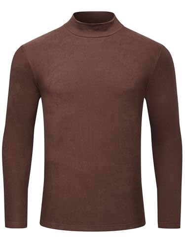 YuKaiChen Rollkragenshirt Herren Rollkragenpullover Halber Rollkragen Unterziehrolli Langarm Rollkragenpulli Basic Unterziehshirt Größe XXL Marineblau von YuKaiChen