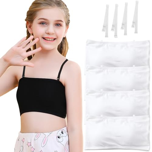 Teenager-Mädchen Trägerlose BHS Ohne Bügel Bandeau Unterwäsche aus Baumwolle Nahtlose Bralettes mit Austauschbar Träger für 10-18 Jahre Teenager-Mädchen Trägerlose BHS Ohne Bügel Bandeau Unterwäsche aus Baumwolle Nahtlose Bralettes mit Austauschbar Träger für 10-18 Jahre von YuaLov