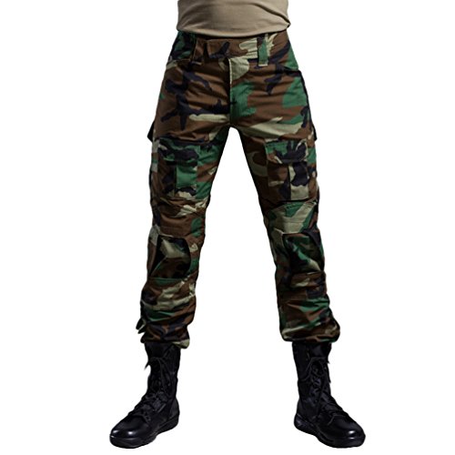 YuanDian Herren Taktisch Camouflage Hose Militär Outdoor Multi-Taschen Atmungsaktiv Wasserdicht Armee Kampf Camo Trekking Jagd Wandern Camping Cargo Arbeit Hose Dschungel 30 von YuanDiann