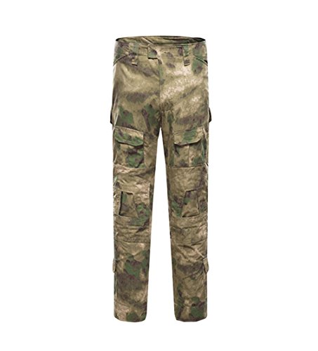 YuanDian Herren Taktisch Camouflage Hose Militär Outdoor Multi-Taschen Atmungsaktiv Wasserdicht Armee Kampf Camo Trekking Jagd Wandern Camping Cargo Arbeit Hose Gobi Dschungel 40 von YuanDiann