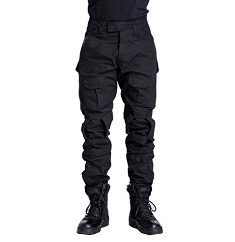 YuanDian Herren Taktisch Camouflage Hose Militär Outdoor Multi-Taschen Atmungsaktiv Wasserdicht Armee Kampf Camo Trekking Jagd Wandern Camping Cargo Arbeit Hose Schwarz 40 YuanDian Herren Taktisch Camouflage Hose Militär Outdoor Multi-Taschen Atmungsaktiv Wasserdicht Armee Kampf Camo Trekking Jagd Wandern Camping Cargo Arbeit Hose Schwarz 40 von YuanDiann