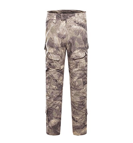 YuanDian Herren Taktisch Camouflage Hose Militär Outdoor Multi-Taschen Atmungsaktiv Wasserdicht Armee Kampf Camo Trekking Jagd Wandern Camping Cargo Arbeit Hose Wüste Gobi 30 von YuanDiann