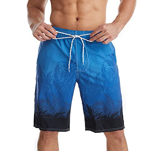 YuanDiann Herren Große Größe Strand Shorts, 3D Drucken Sommer Casual Boardshorts Schnell Trocknend Stretch Lauschig Badeshorts Surf Bademode Badehose Bermuda 10# 4XL von YuanDiann