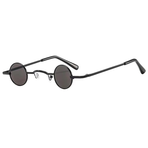 klassisch Kleine Brille Hip Hop Mini lustige Brille kleine Brille mit rundem Rahmen, lustige Party für Männer und Frauen(E) von YuanSpring