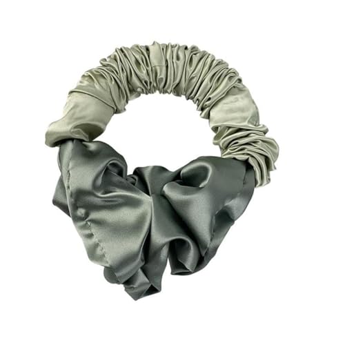 Yuannee Hitzefreie Lockenwickler,Heatless Curling Silk Scrunchies FüR Frauen Haargummi Scrunchies MäDchen Haargummi GrünHitzefreie Locken Seidige Haargummis für Frauen für langes Haar von Yuannee