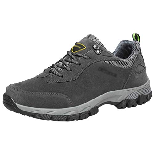 Yuanu Herren Sport Laufschuhe Wandern Schuhe Casual Mode Sportschuhe Leichte Atmungsaktive Sportschuhe Grau 49 von Yuanu