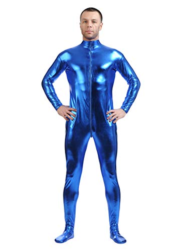 Yuanu Unisex Beschichtung Adhesive All Inclusive Ganzkörperanzug Onesies, Reißverschluss Vorne Haut Anzug Cosplay Anime Bühnen Performance Kostüm Zentai Saphirblau M Yuanu Unisex Beschichtung Adhesive All Inclusive Ganzkörperanzug Onesies, Reißverschluss Vorne Haut Anzug Cosplay Anime Bühnen Performance Kostüm Zentai Saphirblau M von Yuanu