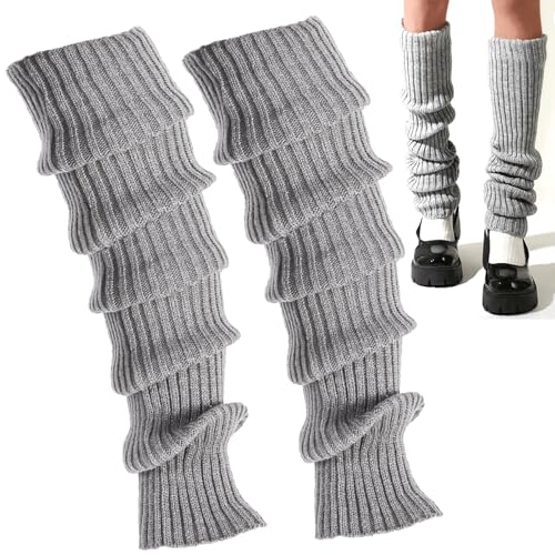 Bein Stulpen Damen,Leg Warmers,Legwarmers,Beinstulpen Damen Stulpen für Beinstulpen Kinder,Ballett Stulpen Mädchen Kostüm,Fashion Beinlinge,Winter Beinwärmer Stricken,Vintage Legwarmer (grau, 70cm) Bein Stulpen Damen,Leg Warmers,Legwarmers,Beinstulpen Damen Stulpen für Beinstulpen Kinder,Ballett Stulpen Mädchen Kostüm,Fashion Beinlinge,Winter Beinwärmer Stricken,Vintage Legwarmer (grau, 70cm) von YueJieSelected