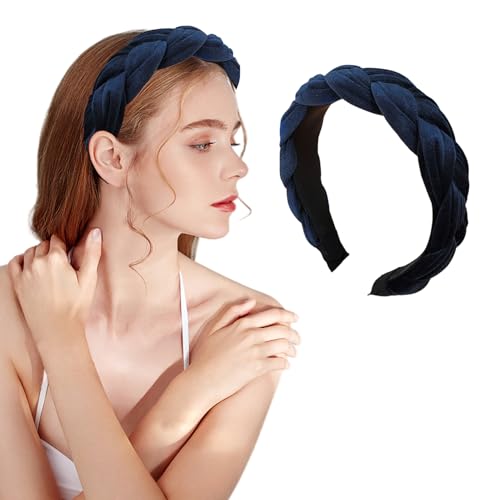 Haarreifen Damen,Headband für Haarreif Geflochten,oktoberfest haarreif,Haarreif Damen Stirnbänder Geflochtener Mit Elastische,Verstellbarer Haarbänder Cross Flechthaarreif Zubehör,Haarreif Oktoberfest von YueJieSelected