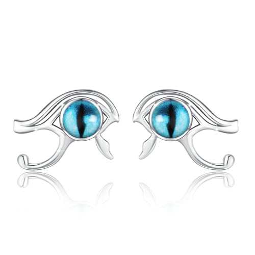 Böser Blick Damen Ohrringe 925 Sterling Silber Boho Evil Eye Damen Ohrstecker Schmuck Geschenk für Mädchen von YueYuan