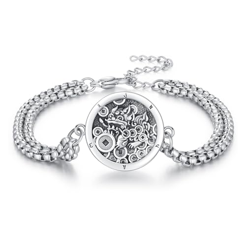 YueYuan Pixiu Armband 925 Sterling Silber Feng Shui Pixiu Armband Fengshui Prosperity Armbänder Fortune Protection Armbänder bringen Reichtum und Glück für Männer Frauen von YueYuan