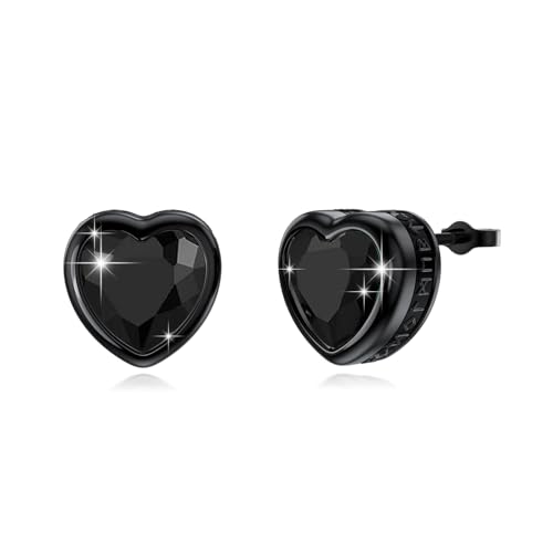 YueYuan Wikinger Ohrringe 925 Sterling Silber Nordic Viking Schmuck Herren Viking Rune Ohrringe Männer Geschenke Damen Geschenke Form: Herz Farbe: Schwarz YueYuan Wikinger Ohrringe 925 Sterling Silber Nordic Viking Schmuck Herren Viking Rune Ohrringe Männer Geschenke Damen Geschenke Form: Herz Farbe: Schwarz von YueYuan