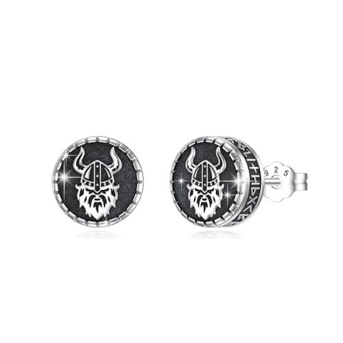 YueYuan Wikinger Ohrringe 925 Sterling Silber Wikinger Schmuck Rune Ohrringe Wikinger Geschenk für Herren und Damen YueYuan Wikinger Ohrringe 925 Sterling Silber Wikinger Schmuck Rune Ohrringe Wikinger Geschenk für Herren und Damen von YueYuan