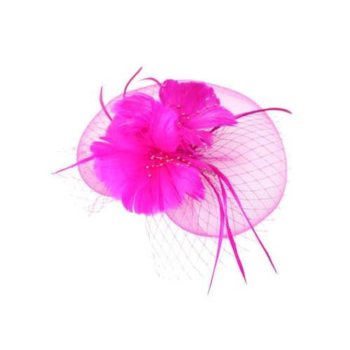 Damen Fascinators Stirnband Und Einer Gegabelten Clip 1920er Jahre Vintage Perlen Schleier Blume Mit Perle Feder Fascinators Hut Für Damen Mädchen Tea Party Hochzeit Kirche von YueYue